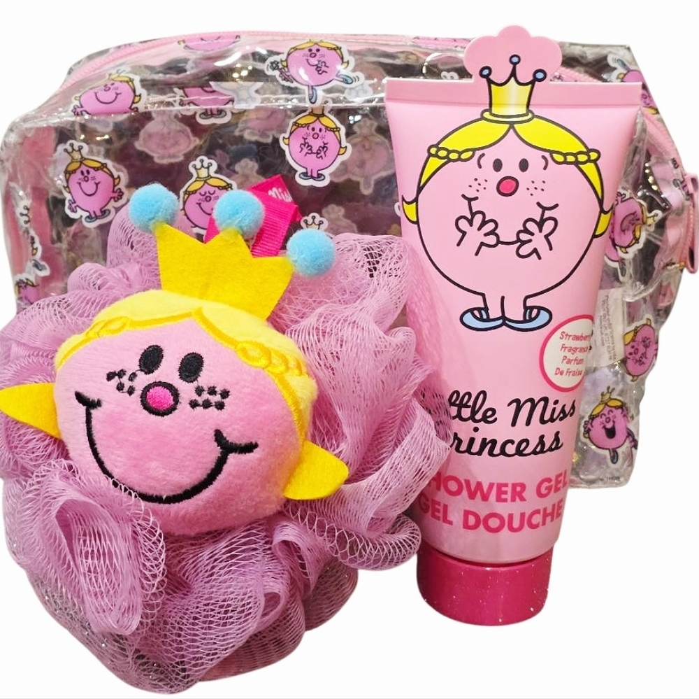 Little Miss Princess Shower Gel‎ & Puff Gift Set w/Confetti Bag